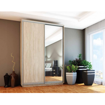 2-ukseline lükandustega riidekapp